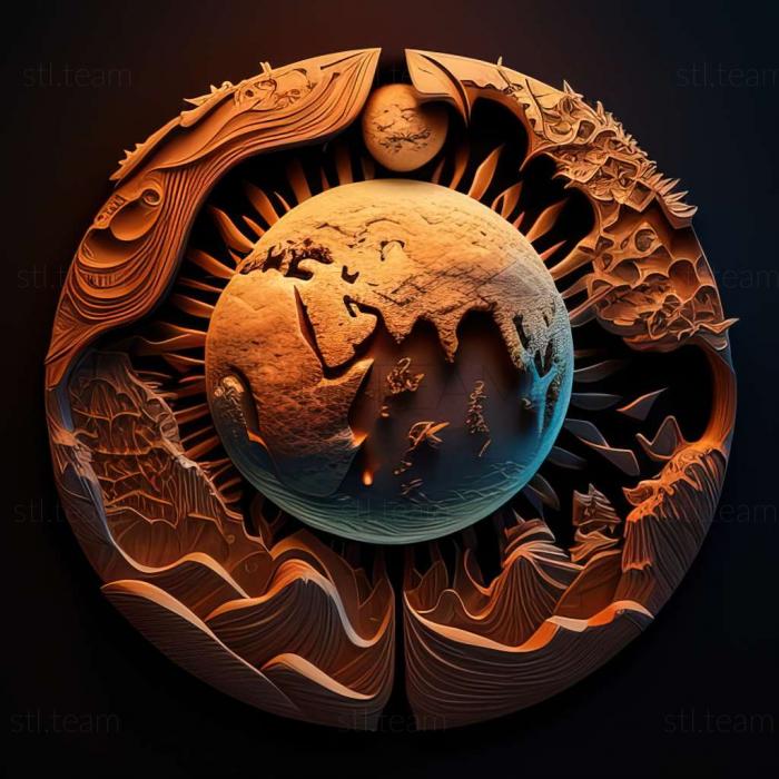 3D model Earth From Another Sun game (STL)